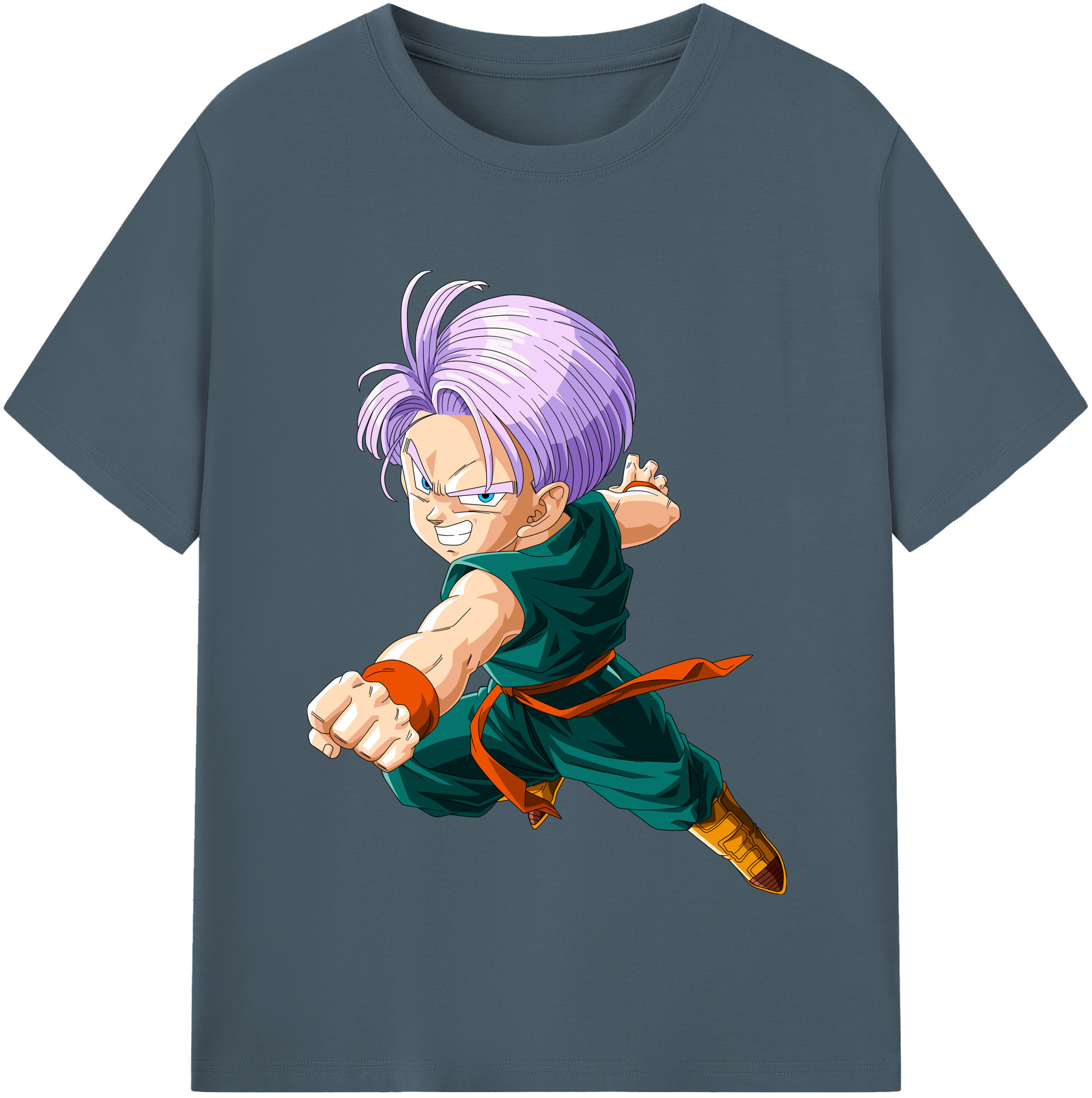 （画像用） ドラゴンボール トランクス（Torankusu）DRAGON BALL Trunks 綿100％半袖Tシャツ（フロントプリント）